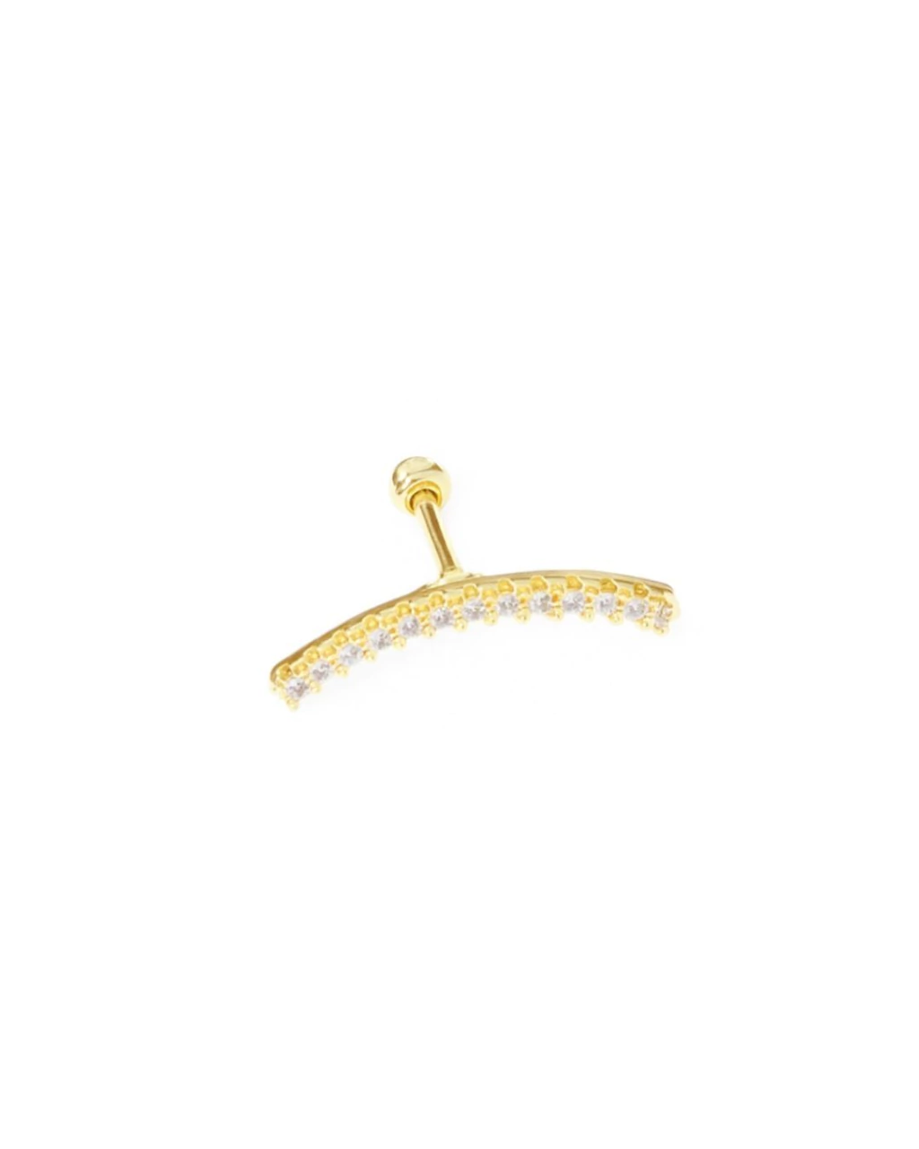 Cluster Fininho G Banhado a Ouro 8mm