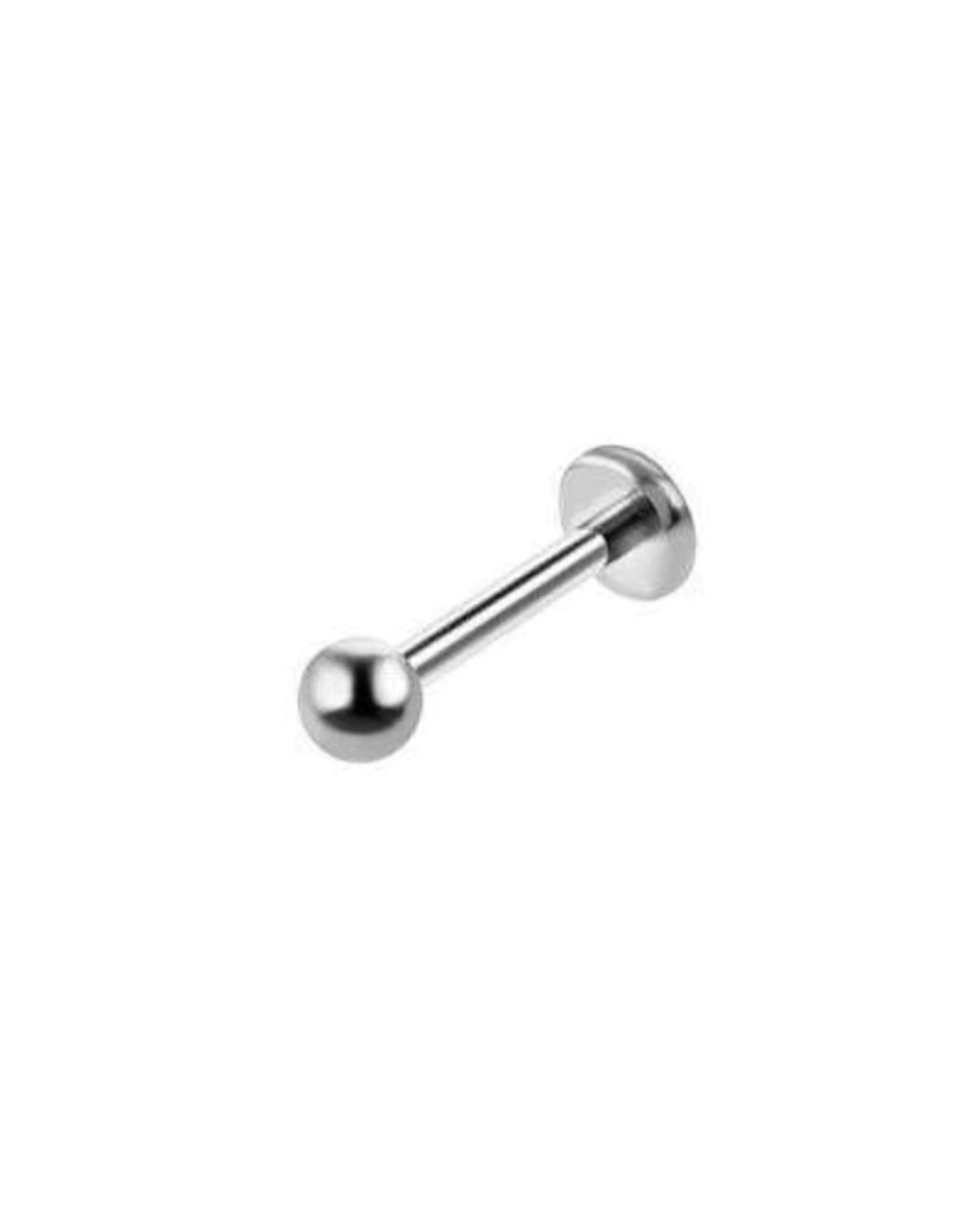 Piercing Labret de Bolinha Aço Cirúrgico 10mm
