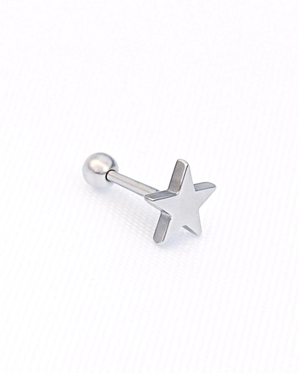 Piercing Tragus Estrela Aço Cirúrgico 8mm